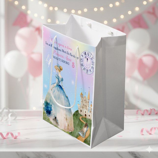 Princess Birthday Kids Medium Gift Bag (Creator Uploaded)