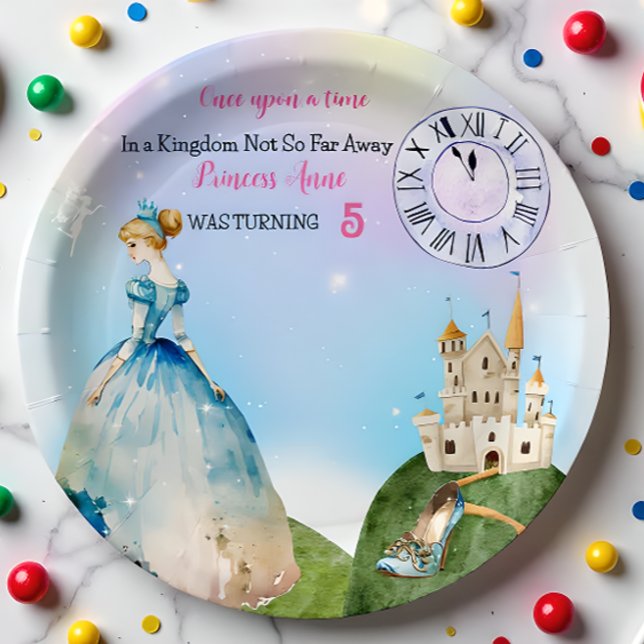 Princess Birthday Kids  Paper Plate (Creator Uploaded)
