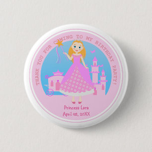 Princess Birthday Party 6 Cm Round Badge
