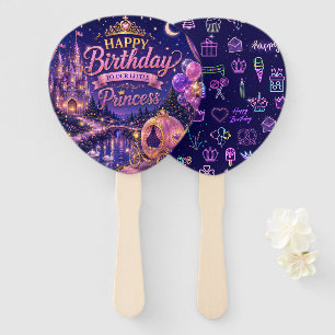 Princess Birthday Party Confetti Hand Fan