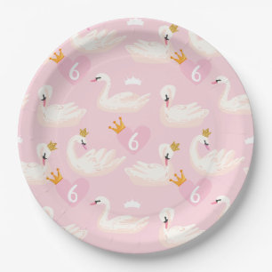 Princess Birthday Party, Custom Age  Paper Plate
