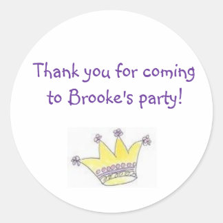 Princess Birthday Party Goody Bag Labels