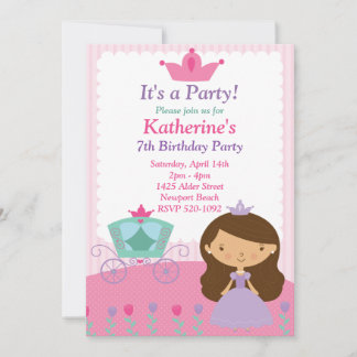 Princess Birthday Party Invitation