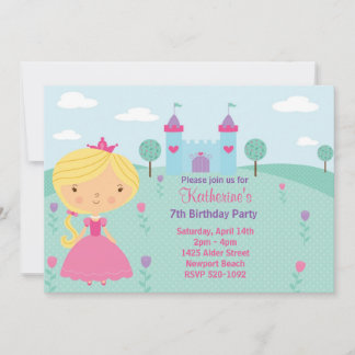 Princess Birthday Party Invitation