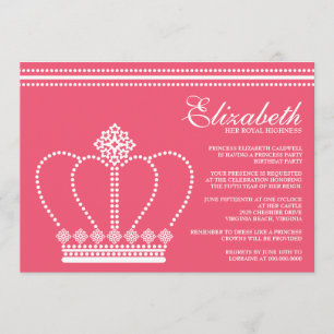 Princess Birthday Party Invitations