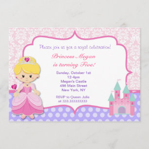 Princess Birthday Party Invitations