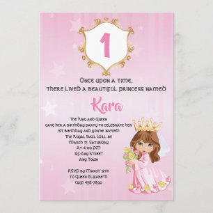 Princess Birthday Party Invite Template