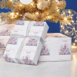 Princess Birthday Party, Princess Castle Birthday Wrapping Paper