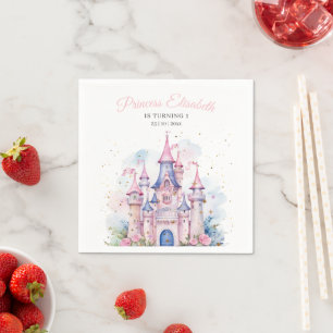 Princess Birthday Party Royal Castle Fairytale Napkin