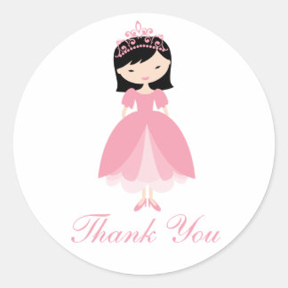 Princess Birthday Party Stickers