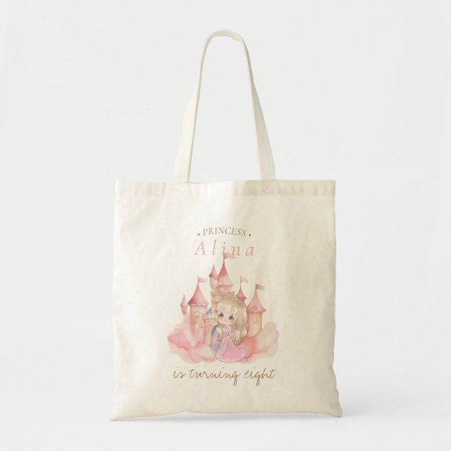 Princess Birthday party Tote Bag (Front)