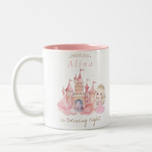 Princess Birthday party  Two-Tone Coffee Mug (Left)