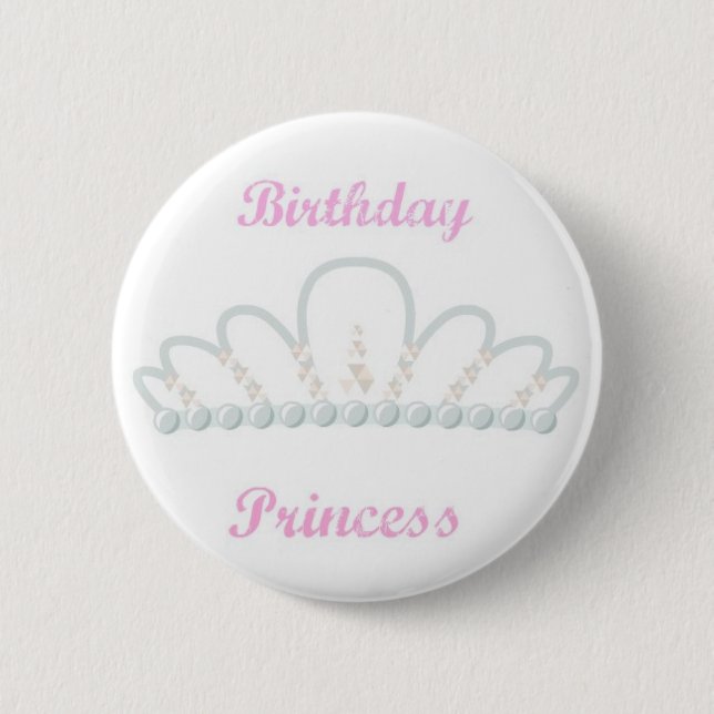 Princess Birthday Pin (Front)