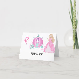 Princess Birthday  Thank You Card