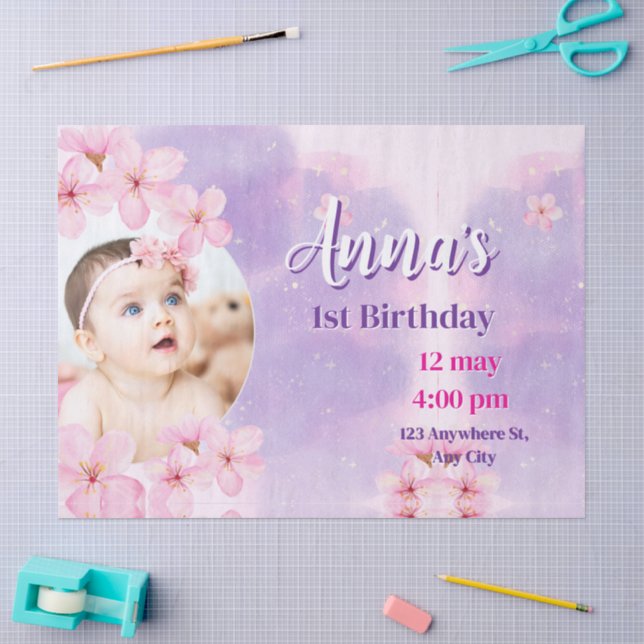 Princess birthday  tissue paper (Craft)