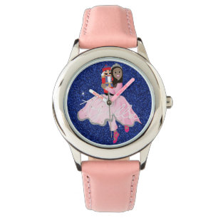 Princess Black Haired Ballerina Watch
