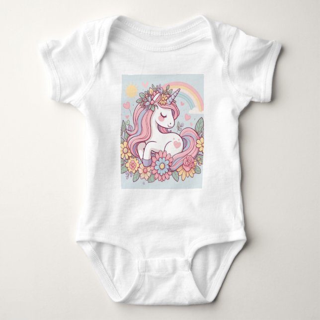Princess Blossom Baby Bodysuit (Front)