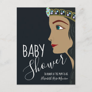 Princess Blue Baby Shower Invitation