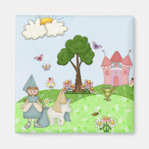 Princess - Brown hair Magnet