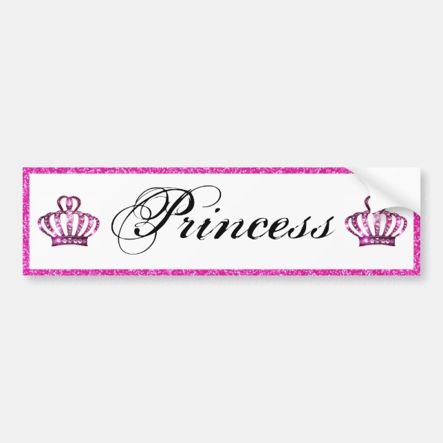 "Princess" bumper sticker (Front)