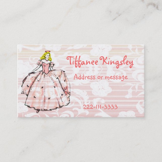 Princess Calling Card (Front)