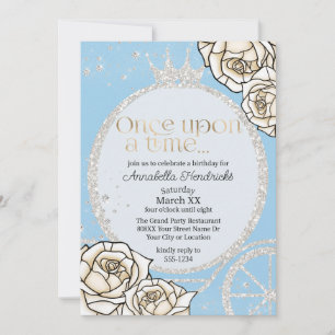 Princess Carriage Cinderella Fairytale Invitation