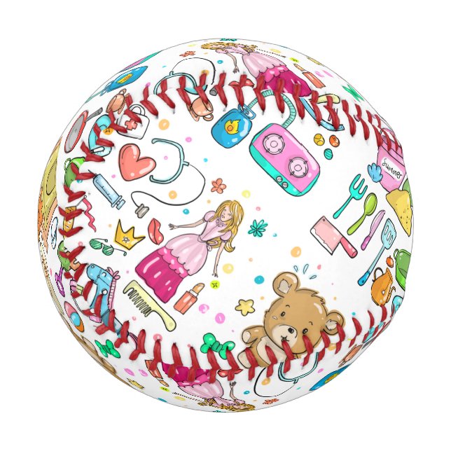 Princess, Castle and Accessories Baseball (Back Right)