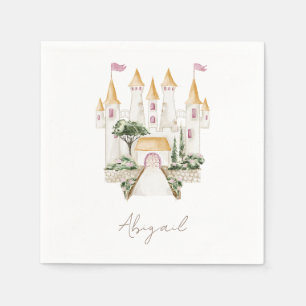 Princess Castle Baby Shower Napkin
