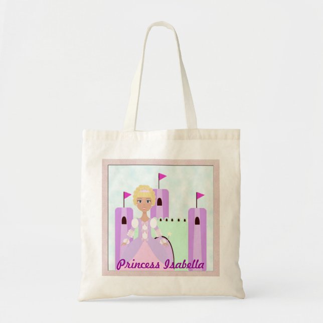 Princess Castle Bag 2 Personalised Blonde (Front)