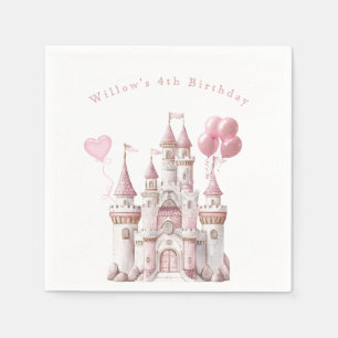 Princess Castle Balloons Napkin