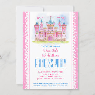 Princess Castle Birthday  Invitation