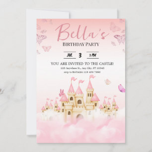 Princess Castle Birthday Invitation