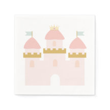 Princess Castle Birthday Napkin