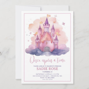 Princess Castle Birthday Party Invitation