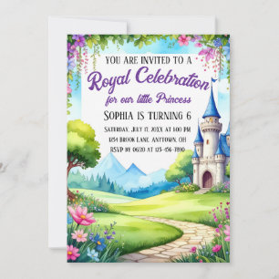 Princess Castle Birthday Party Invitation