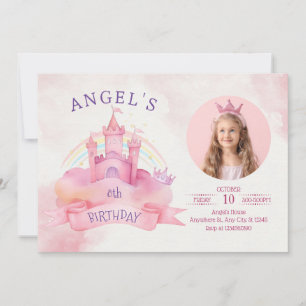 Princess castle  invitation