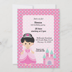 Princess & Castle Invitation