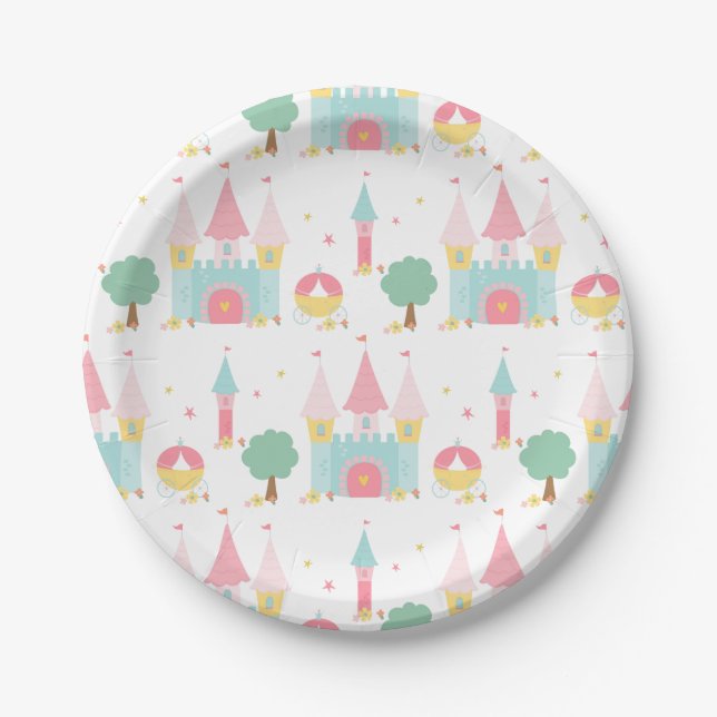 Princess Castle Paper Plate (Front)