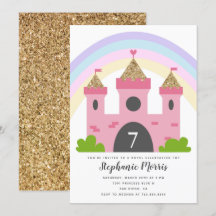 Princess Castle Pink Gold Birthday Party