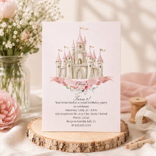 Princess Castle Royal Birthday Invitation