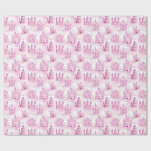 Princess Castle Seamless Pattern Wrapping Paper