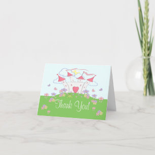 Princess Castle Thank You Fold Card