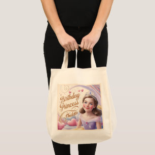 Princess Celebration Happy Birthday Tote Bag