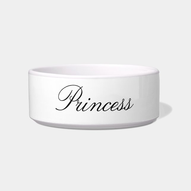 Princess Ceramic Pet Bowl (Front)