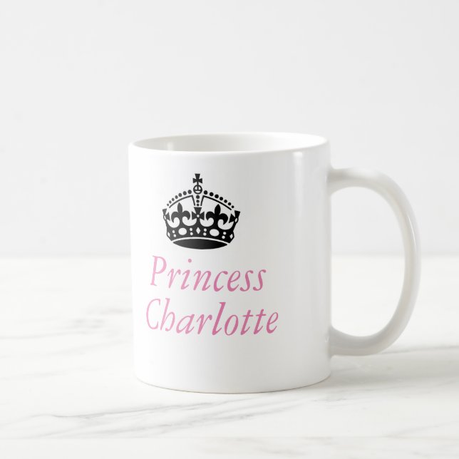 Princess Charlotte and British crown Coffee Mug (Right)