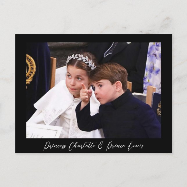 Princess Charlotte and Prince Louis Postcard (Front)