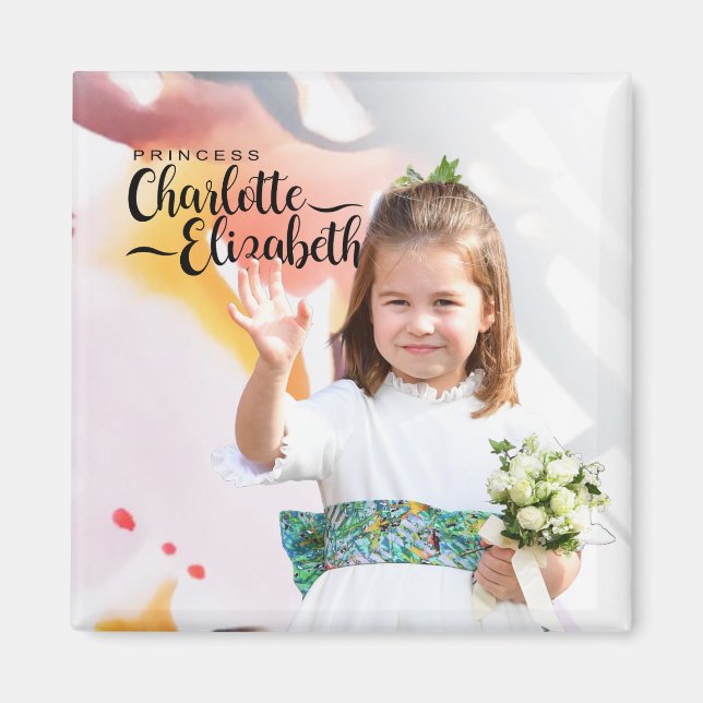 Princess  Charlotte Elizabeth  6th Birthday Magnet (Front)