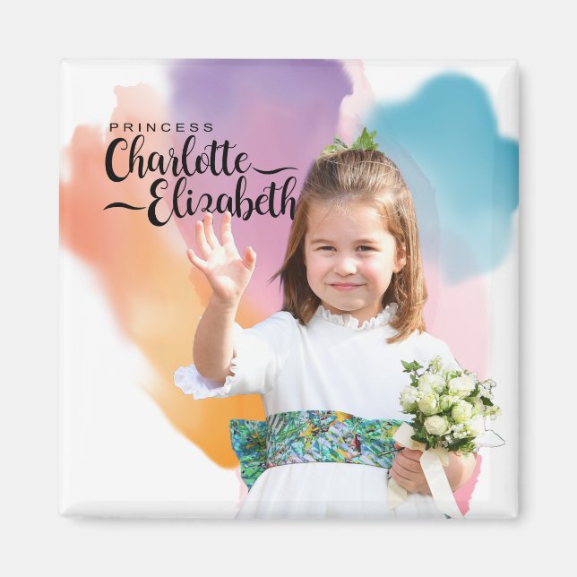 Princess  Charlotte Elizabeth  6th Birthday Magnet (Front)