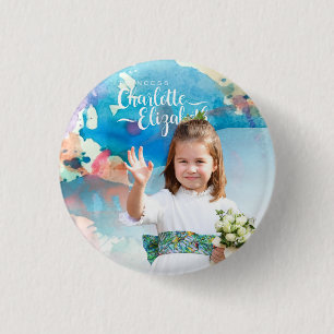 Princess  Charlotte Elizabeth  6th Birthday Magnet 3 Cm Round Badge