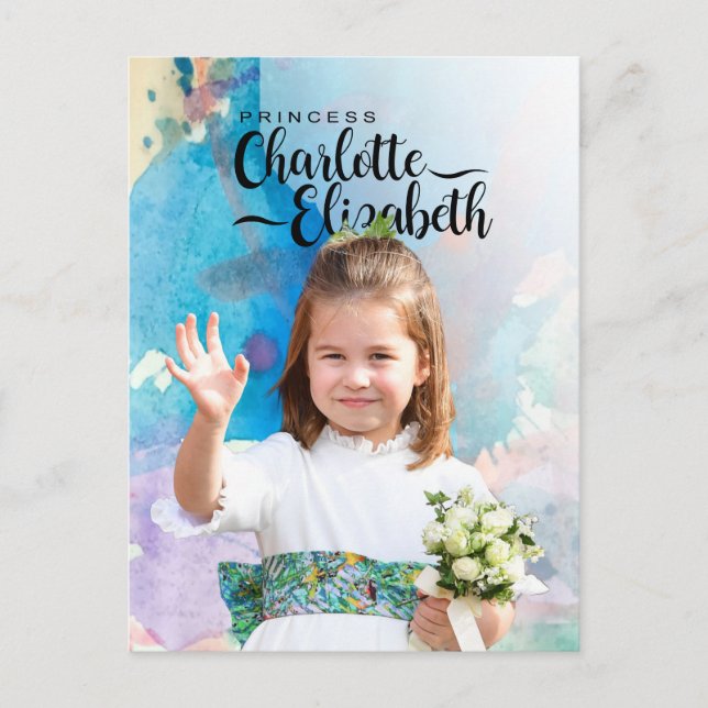 Princess Charlotte Elizabeth 6th Birthday Postcard (Front)